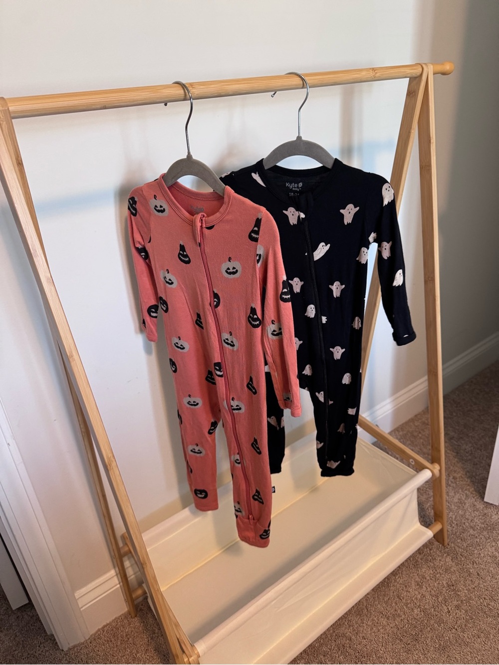 Kyte BABY Pink Pumpkin Footed One-Piece Pajama